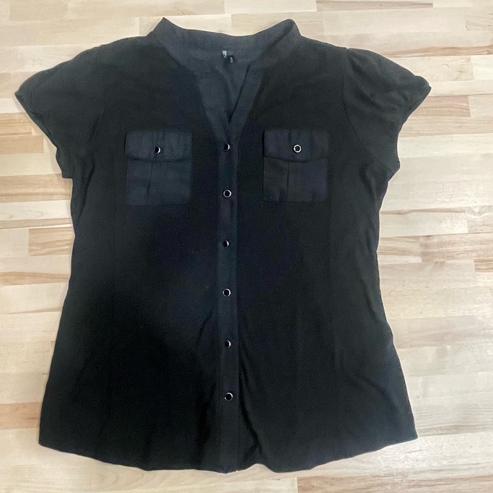 Maurice’s Chic Black Button-Up Blouse